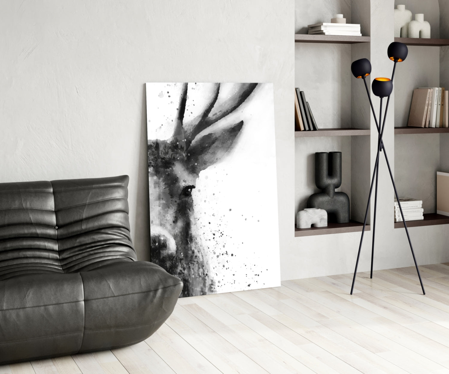 Deer Glass Wall Art.