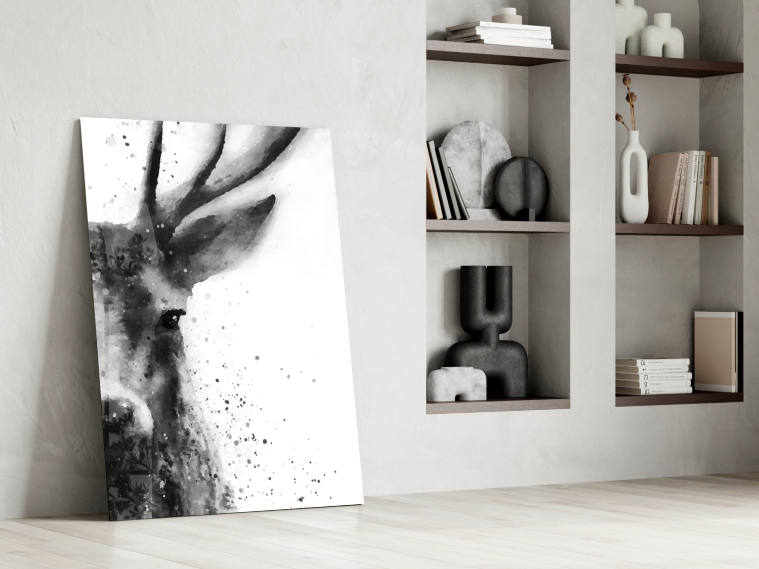 Deer Glass Wall Art.