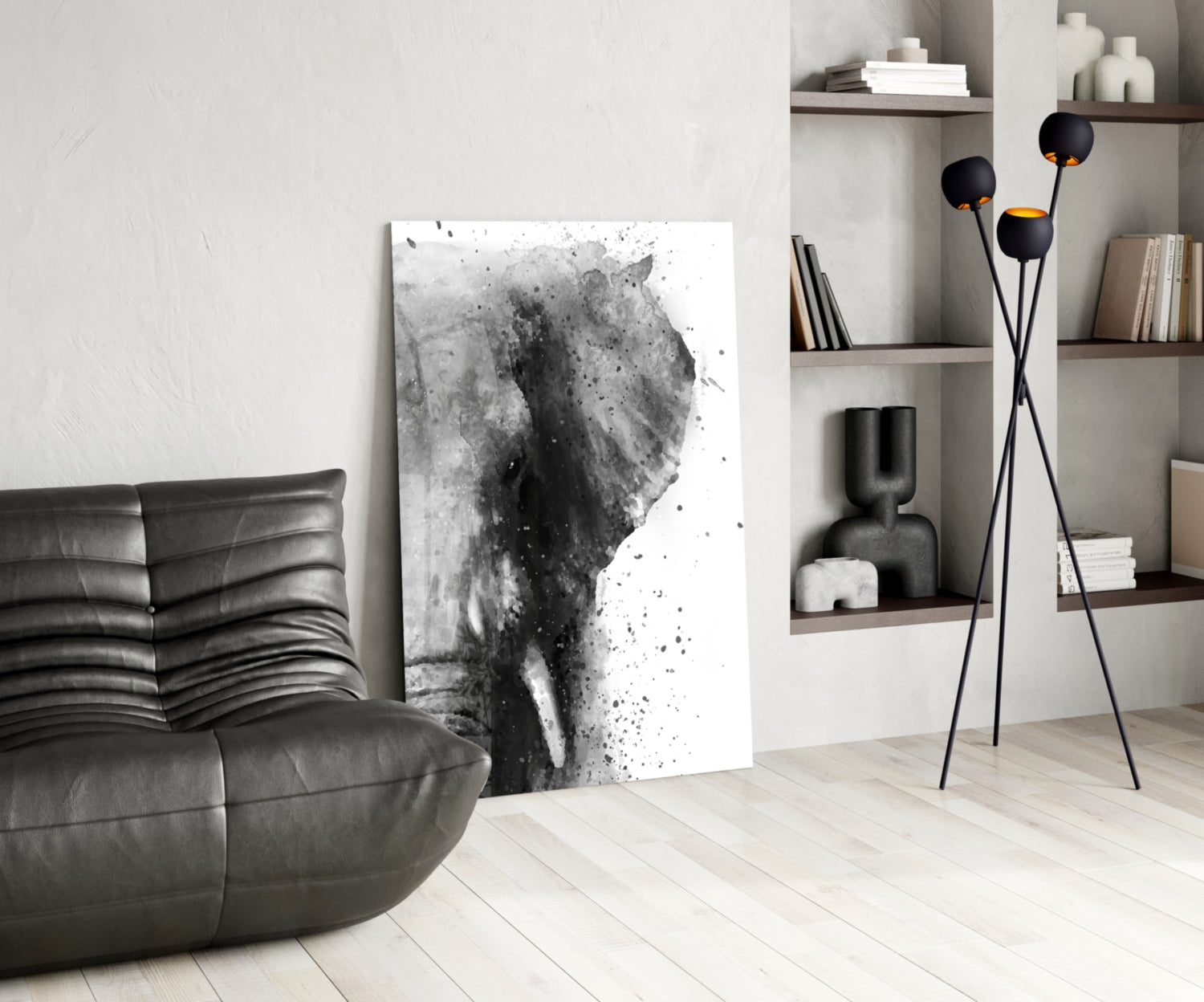 Elephant Glass Wall Art.