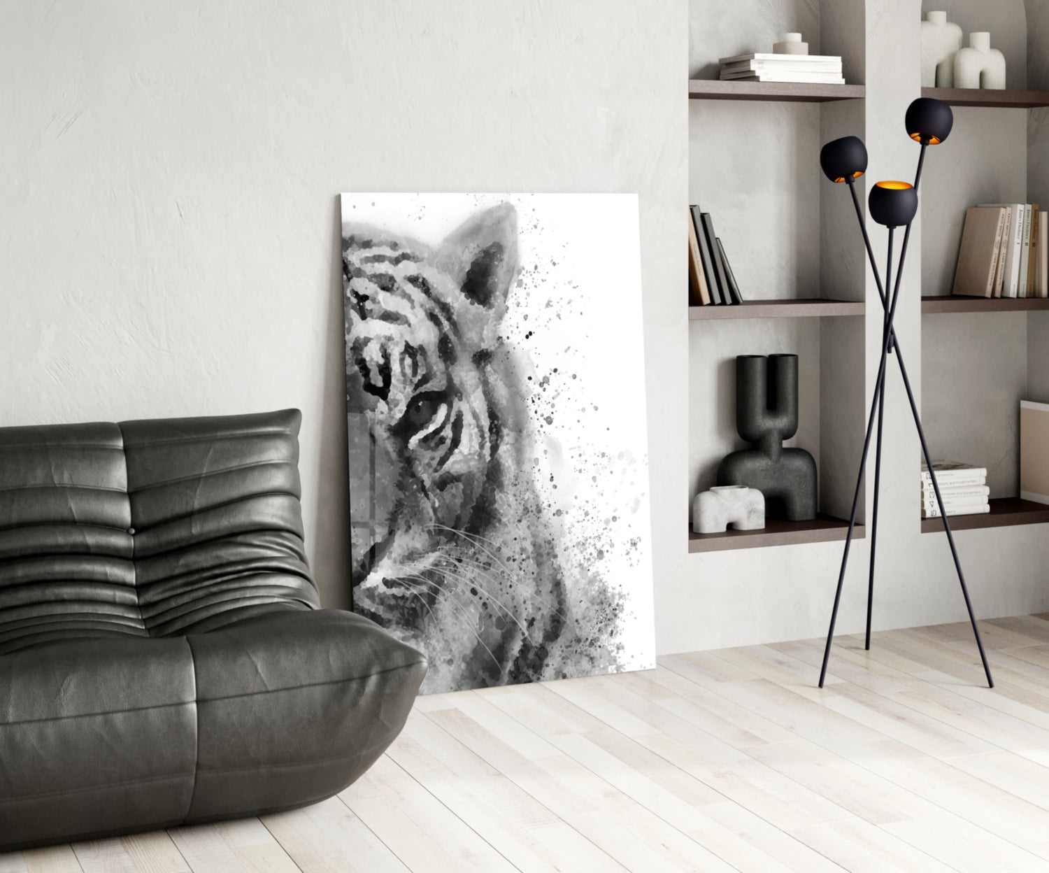 Tiger Glass Wall Art.