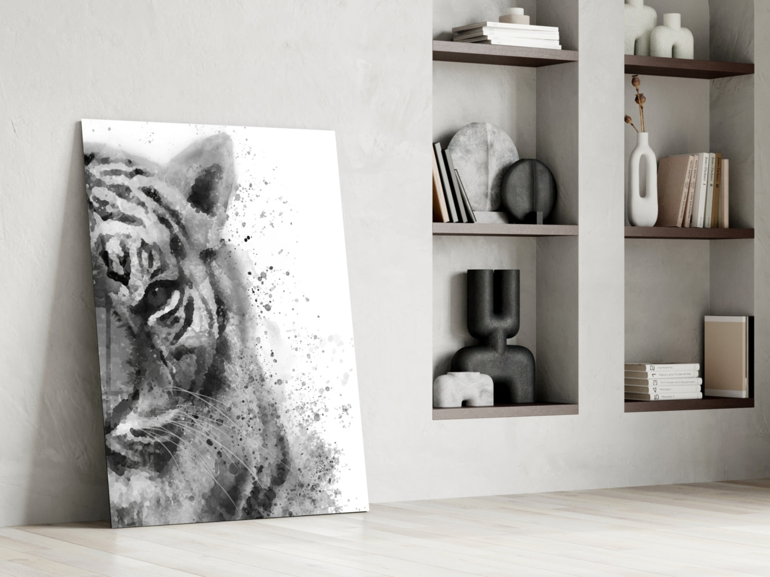 Tiger Glass Wall Art.