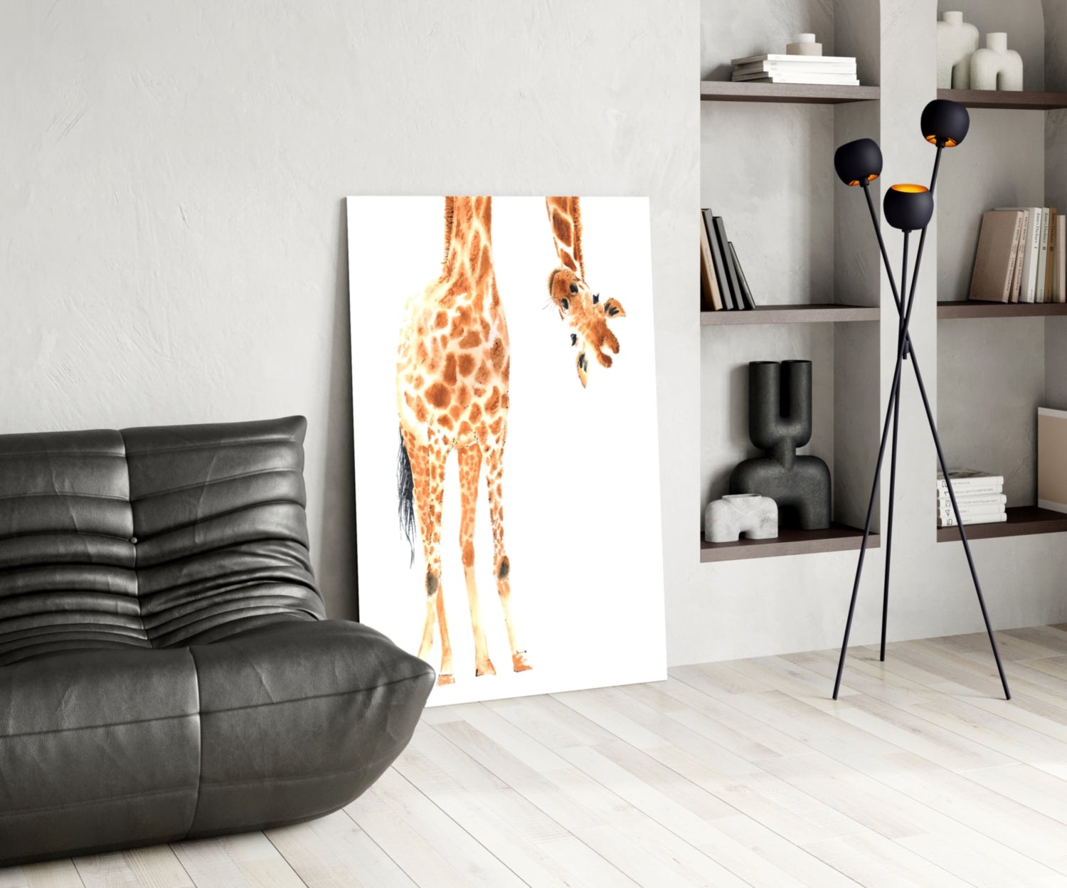 Giraffe Glass Wall Art.