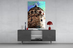 Galata panel catching warm light to reveal its impasto brushwork