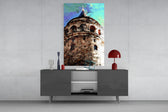 Galata panel catching warm light to reveal its impasto brushwork