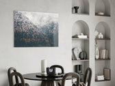 Forest panel adding naturalist taste to a living room
