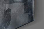 Wolf artwork anchoring a naturalist-themed wall in moody palette