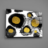 Abstract Colors glass wall art – premium glossy glass panel for modern home decor