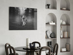 Wolf panel adding retreat mood to a living room