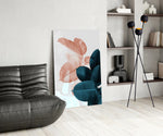 Leaves panel adding coastal warmth to a living room