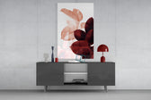 Leaves panel catching soft light to reveal its two-tone leaves