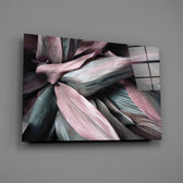 Pink cordyline panel bringing romantic warmth to a contemporary living space