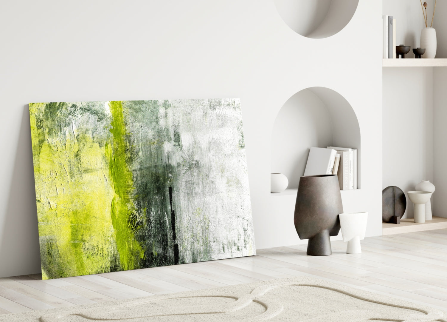 Abstract Glass Wall Art.