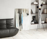 Abstract panel adding focused pulse to a home office