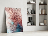 Abstract glass print enhancing a lounge with couture taste