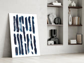 Lines glass print enhancing a hallway with poetic poetry