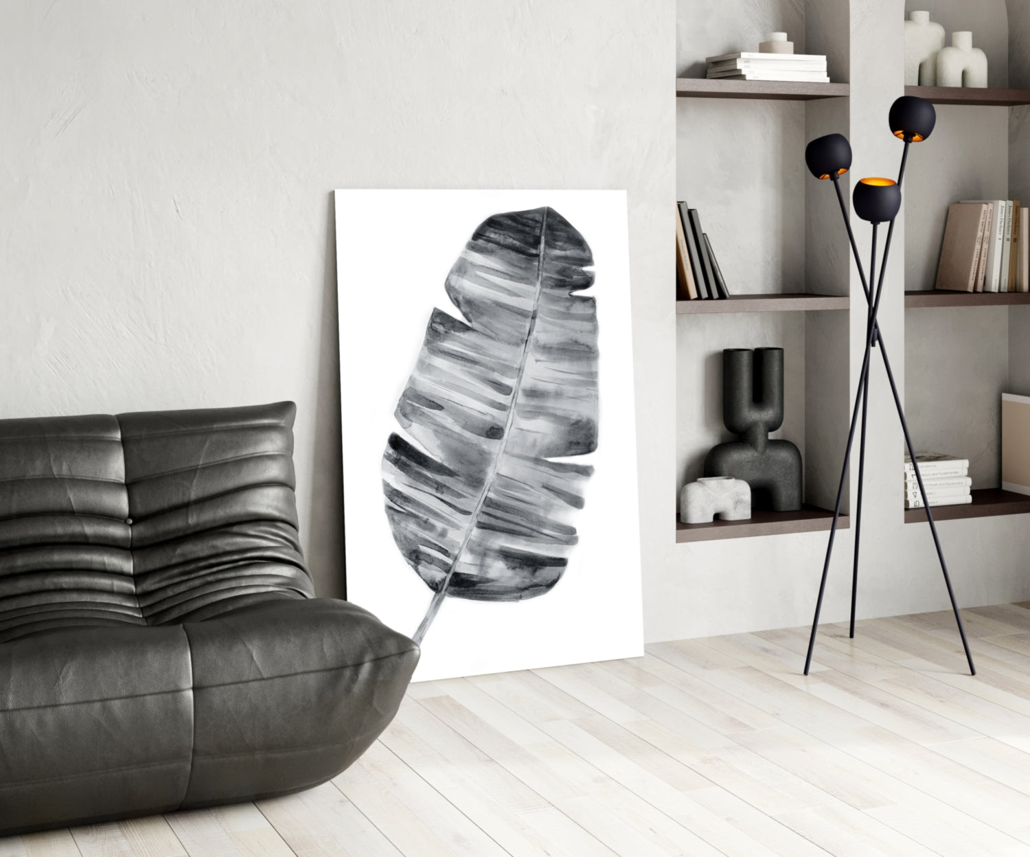 Feather Glass Wall Art.