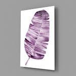 Violet leaf panel bringing romantic warmth to a contemporary living space