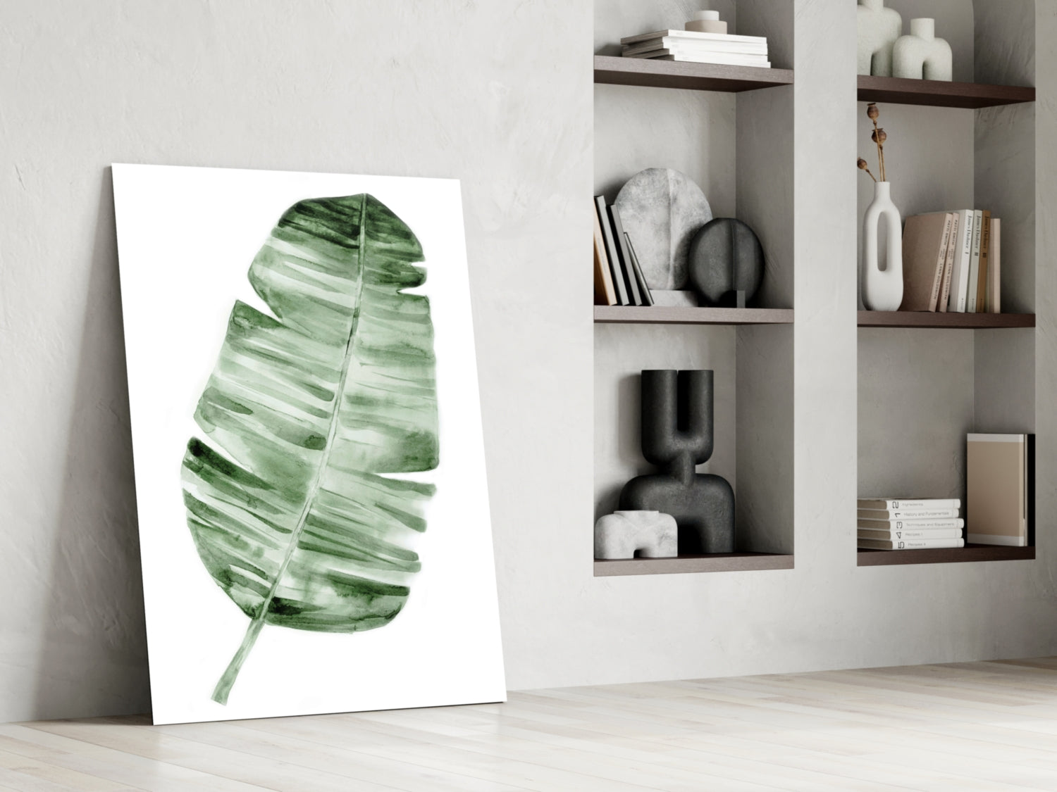 Feather Glass Wall Art.