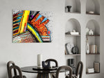 Abstract Chameleon panel adding maker pulse to a studio