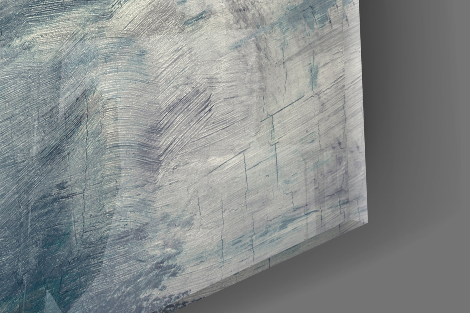 Abstract Colors Glass Wall Art.