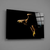 Low-key eagle panel bringing regal authority to a contemporary living space