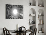 Geometric Structures panel adding focal pull to a modern office