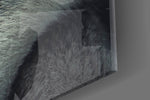 Wolf's Eye artwork anchoring a wall with wild palette