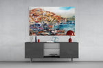 Ships panel catching daylight to reveal its impasto strokes