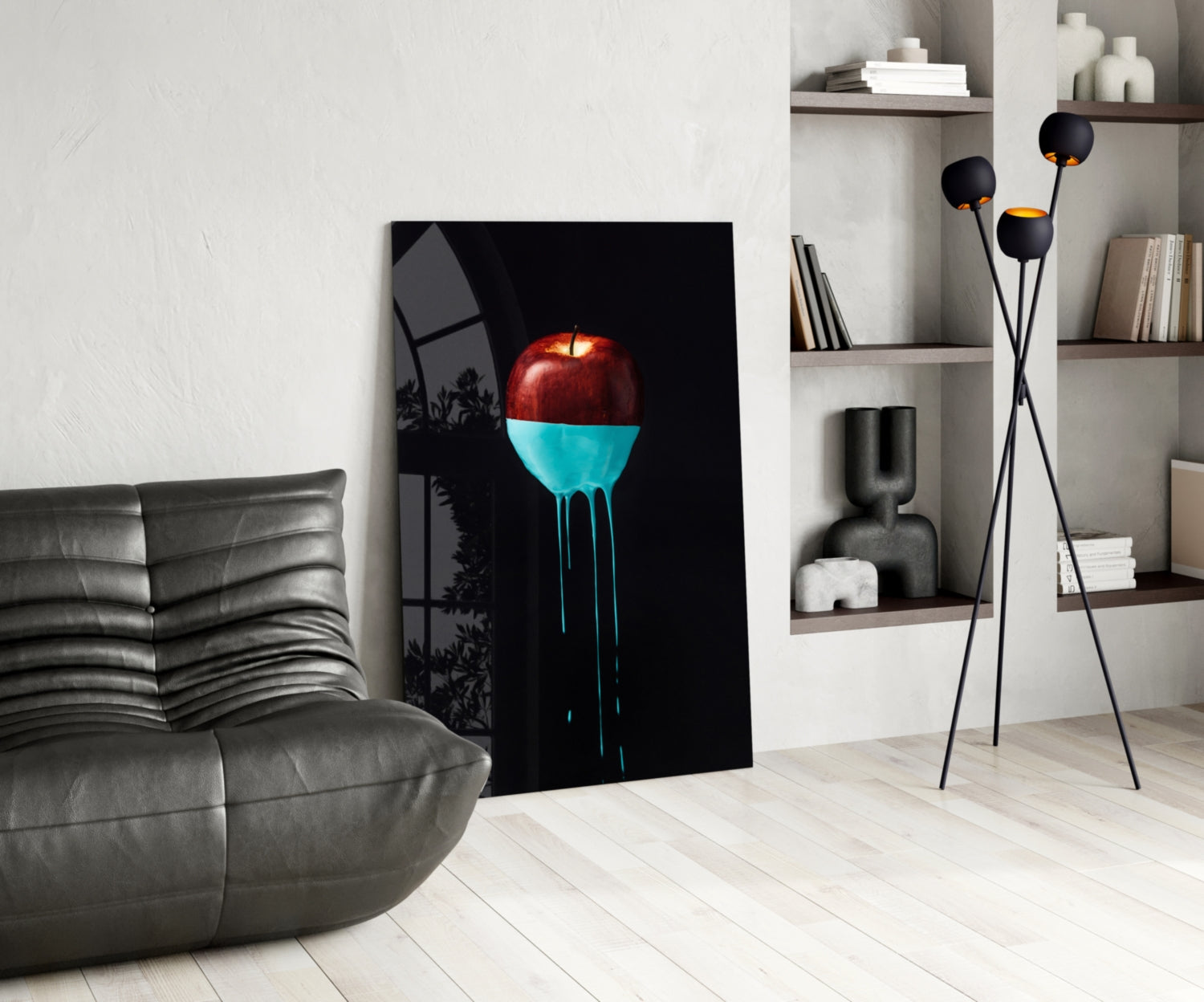 Apple Glass Wall Art.