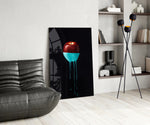 Apple panel adding conversation-starter focal point to a dining room