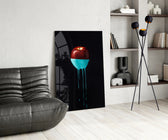 Apple panel adding conversation-starter focal point to a dining room
