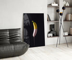 Banana panel adding cheerful focal point to a breakfast nook