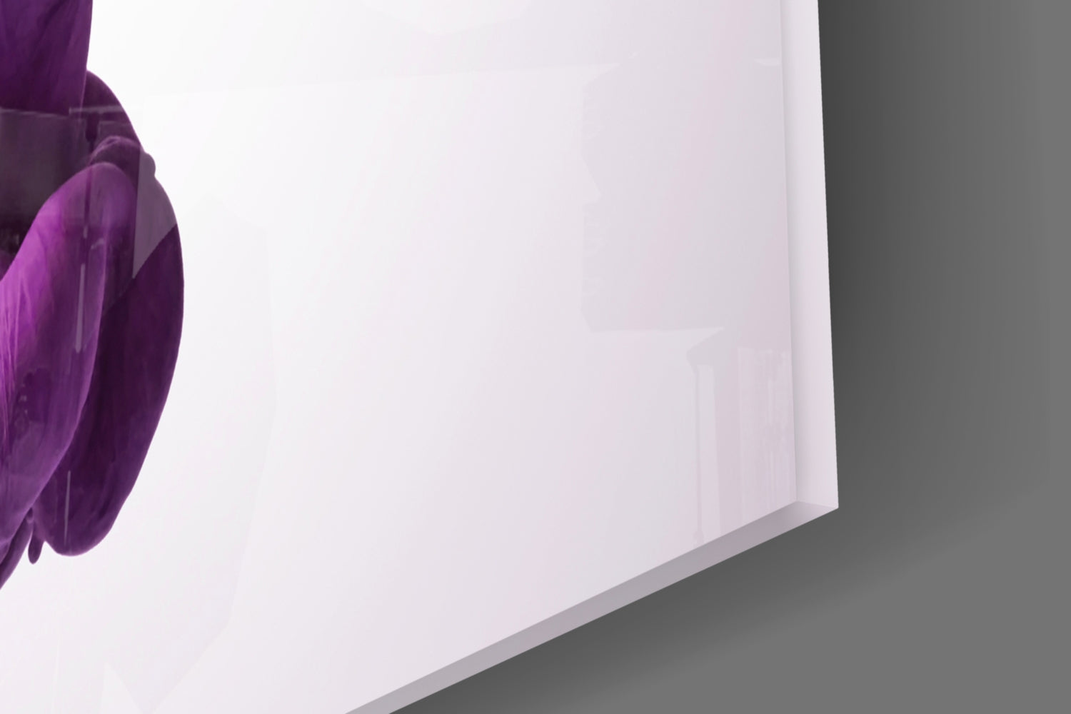 Purple Smoke Glass Wall Art.