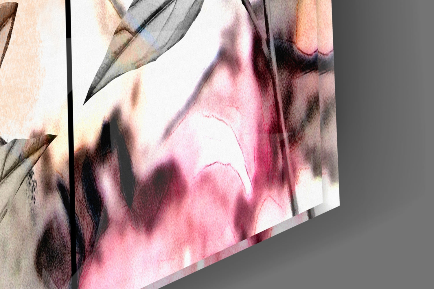 Flowers Glass Wall Art.