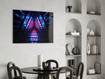 Neon Lights panel adding cyberpunk mood to a man-cave