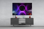 Neon Lights panel catching low light to reveal its electric halo