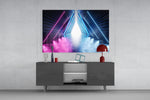 Neon Lights panel catching low light to reveal its chromatic split