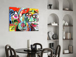 Bird, Violin and Man panel adding maker spark to a teen room