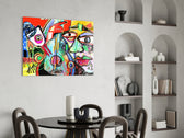 Bird, Violin and Man panel adding maker spark to a teen room