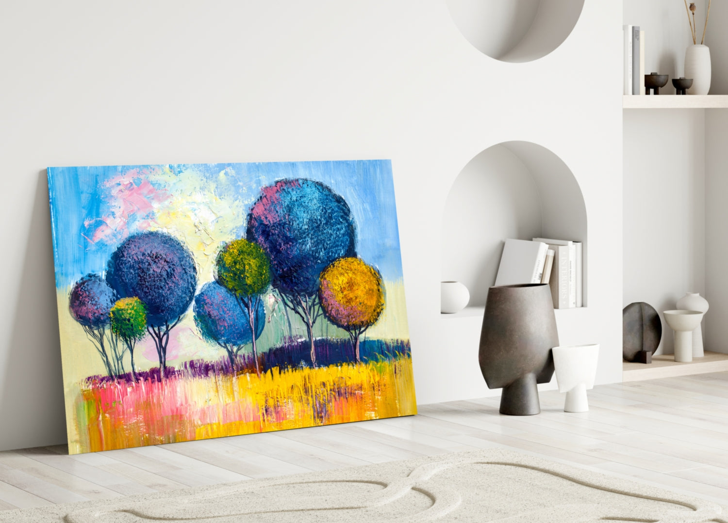 Trees Glass Wall Art.