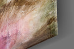 Colors artwork anchoring a wall with moody organic palette