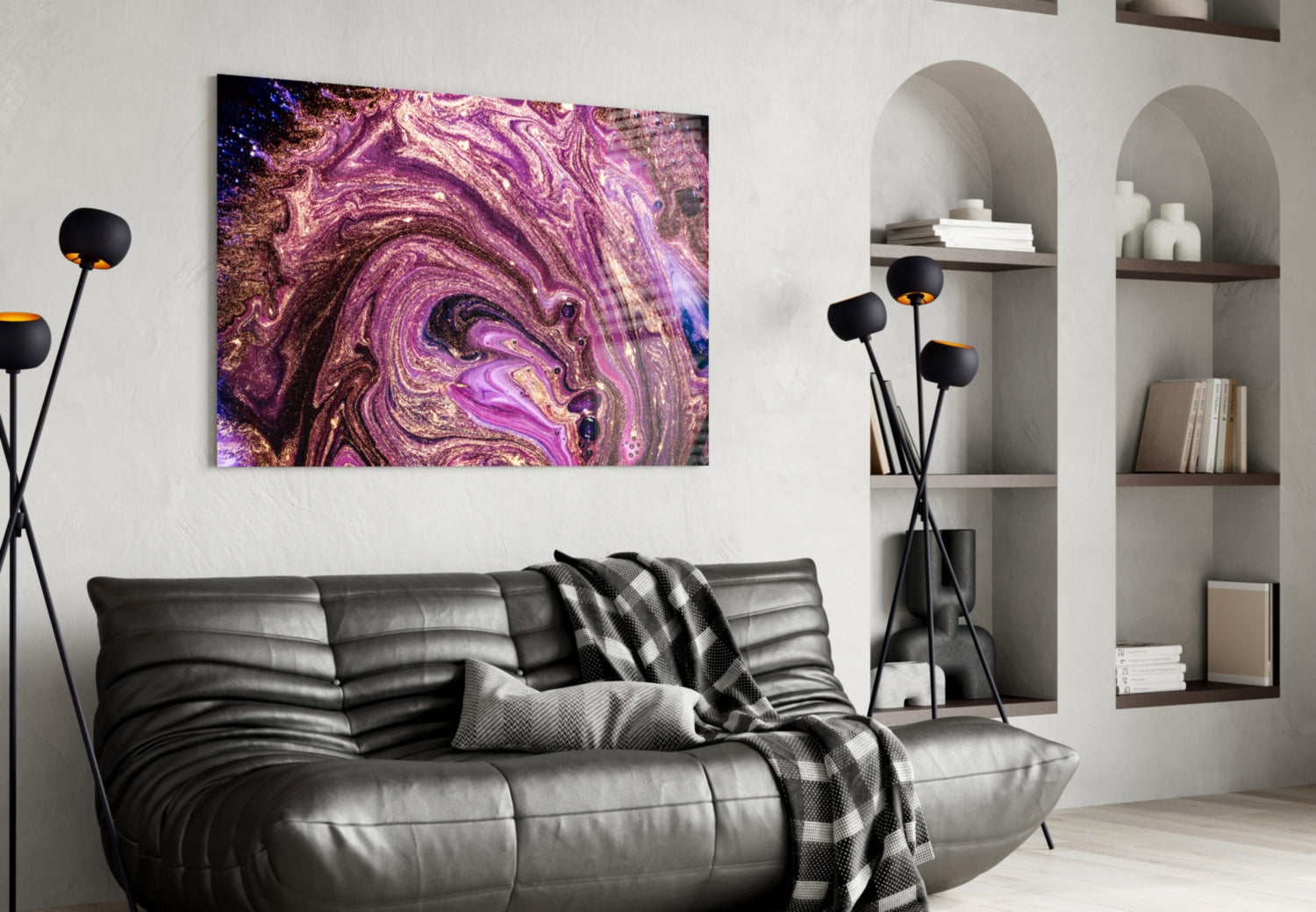 Colors Glass Wall Art.