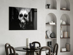 Skull panel adding rocker spirit to a man-cave