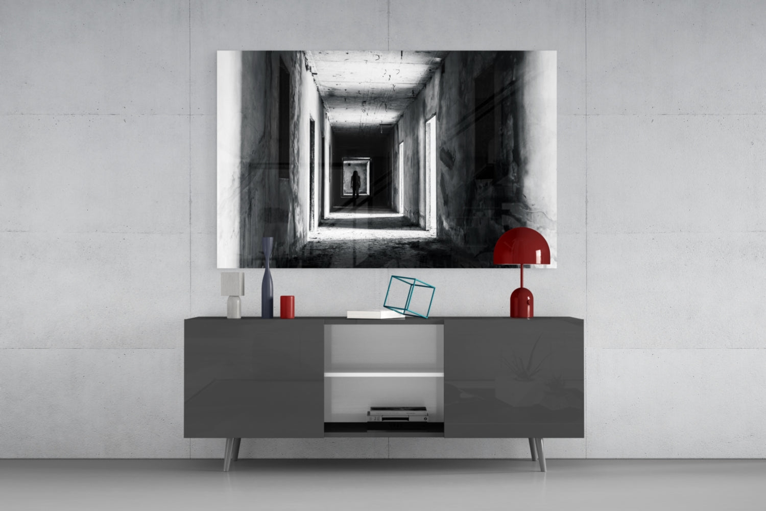 Shadow in the Dark Glass Wall Art.