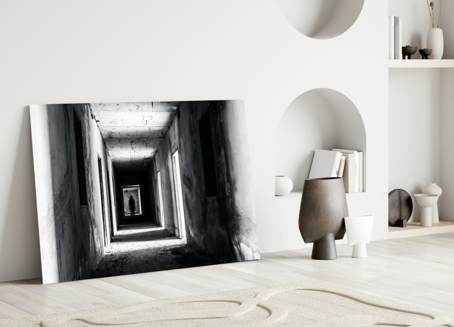 Shadow in the Dark Glass Wall Art.