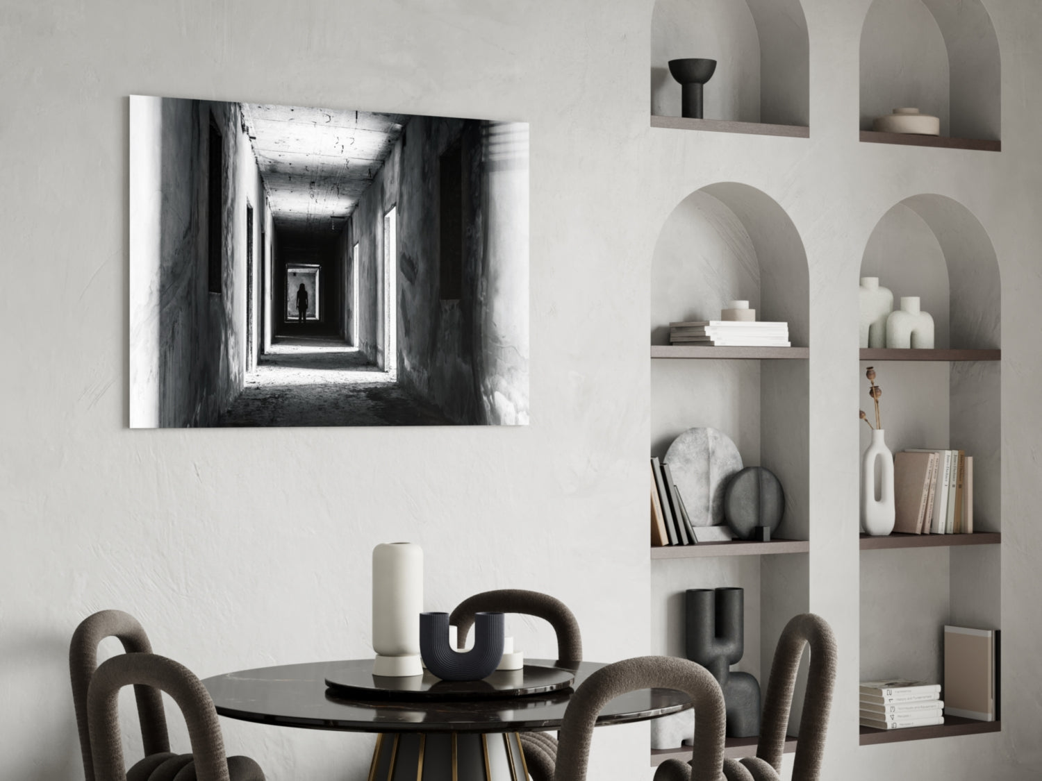 Shadow in the Dark Glass Wall Art.