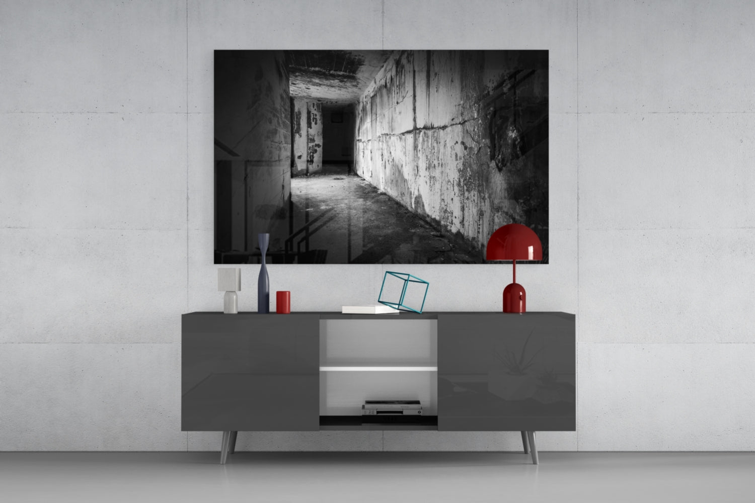 Hallway Glass Wall Art.