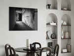 Hallway panel adding film-noir mood to a man-cave