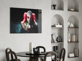 Clown panel adding edgy spark to a teen room