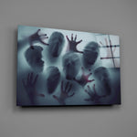 Ghost-pane panel bringing eerie atmosphere to a contemporary living space
